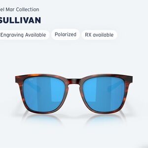 Men’s Sunglasses Costa del Mar Blue Lens with Brown Frame